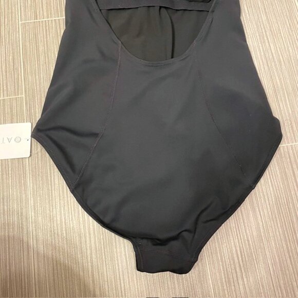 NEW Athleta Offshore Paddle One Piece Swimsuit Bathing Suit Black Size Medium - Picture 9 of 14